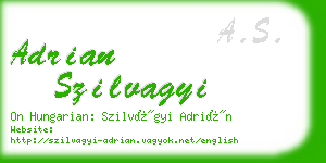 adrian szilvagyi business card